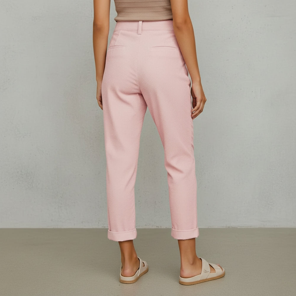 Damen Cordhose High Waist | Gerade | Herbst/Winter