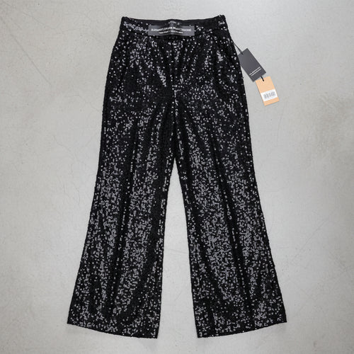 Elegante Damen Paillettenhose | Weites Bein | High Waist