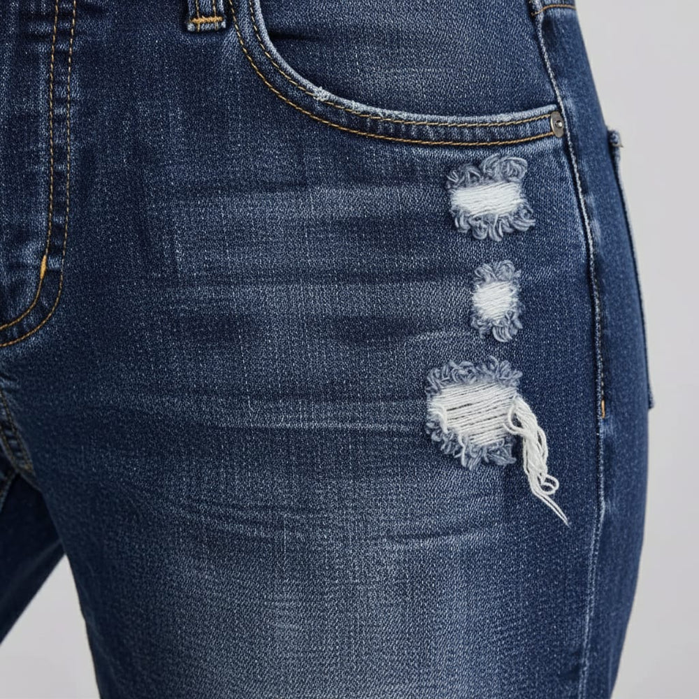 Lässige Damen Stretch Jeans | High Waist | Straight Fit