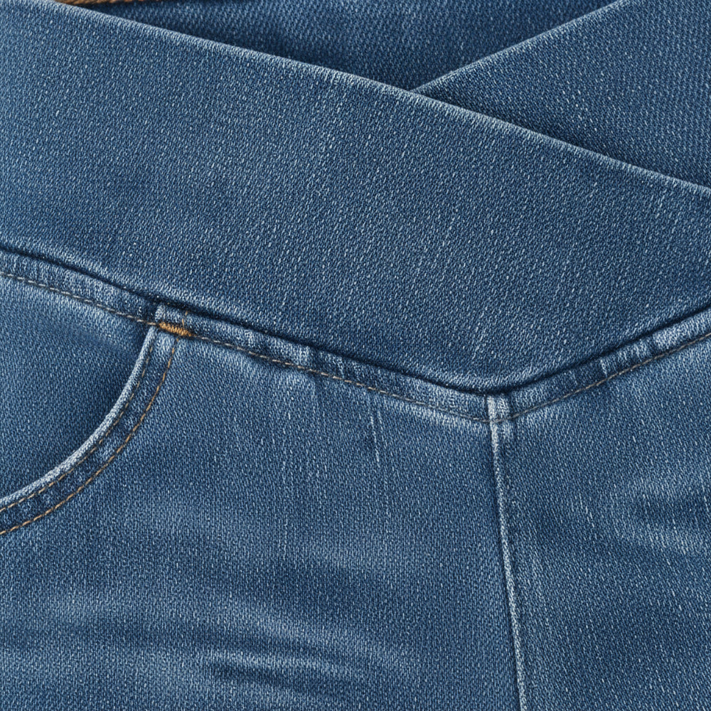 High Waist Damen Jeans mit Schlag | Stretch