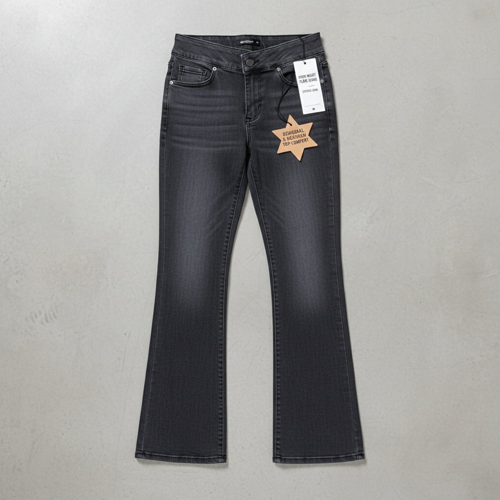 High Waist Damen Jeans mit Schlag | Stretch