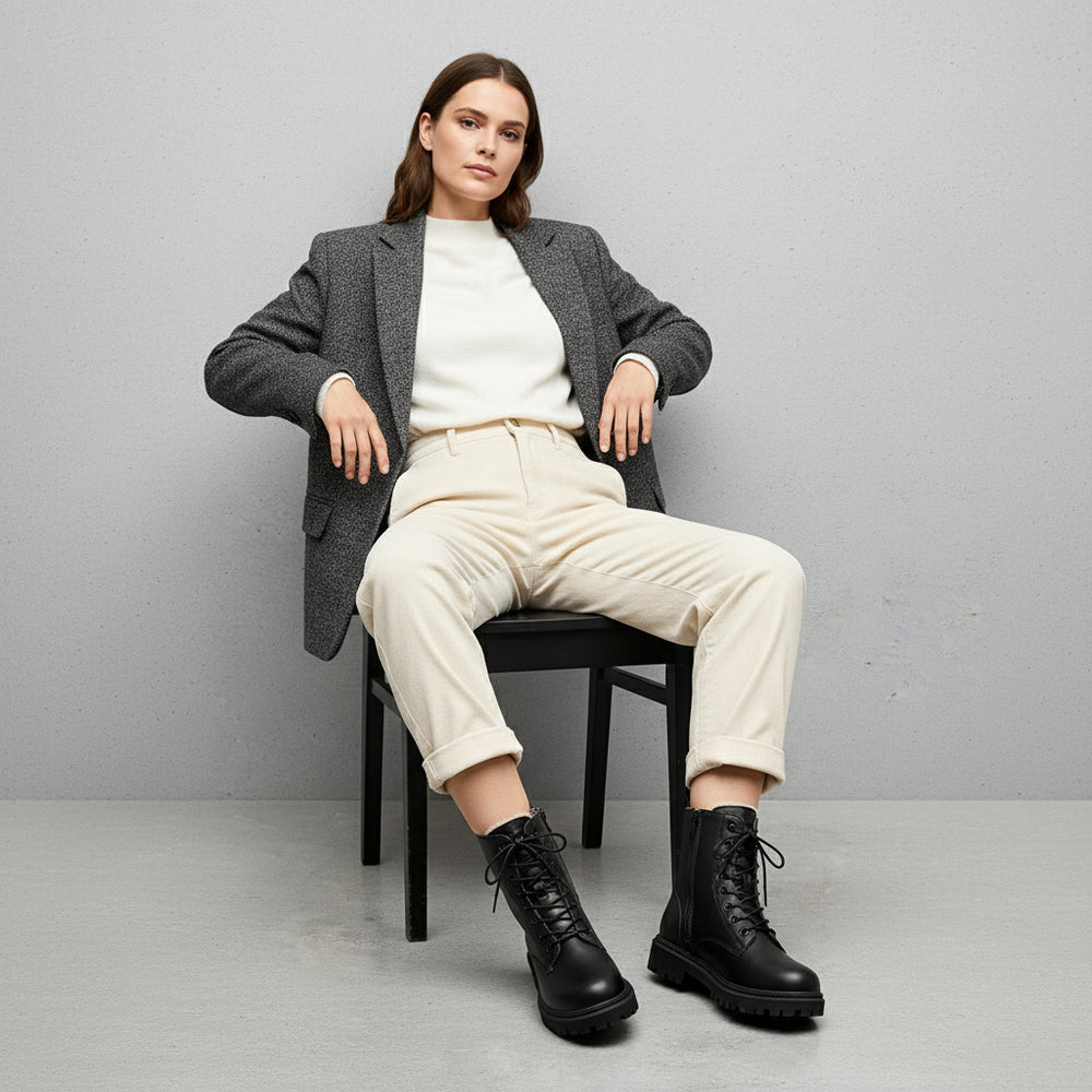 Damen Winterstiefel gefüttert | Wasserdicht