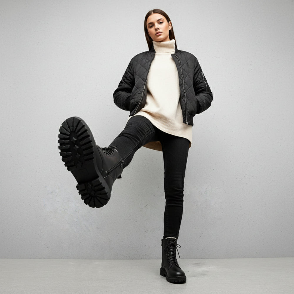 Damen Winterstiefel gefüttert | Wasserdicht