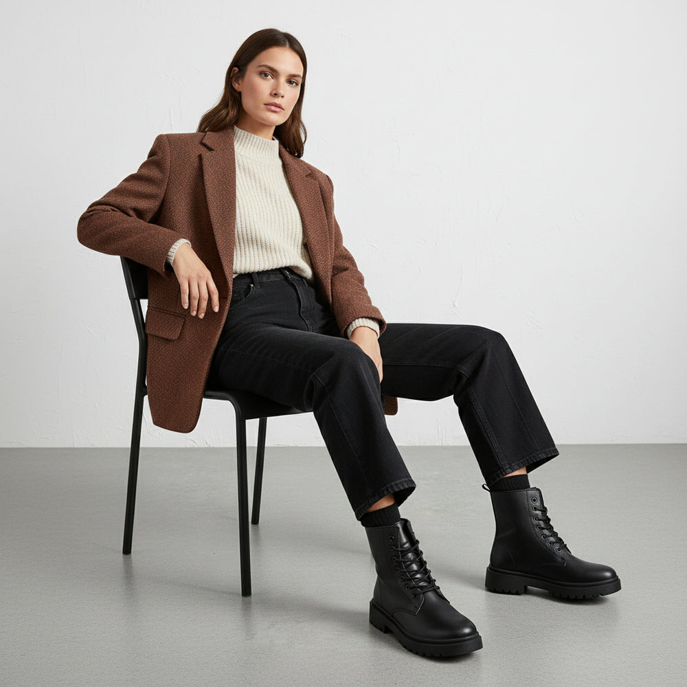 Damen Winterstiefel gefüttert | Wasserdicht