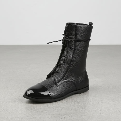 Damen Leder Schnürstiefeletten | Warm | Bequem