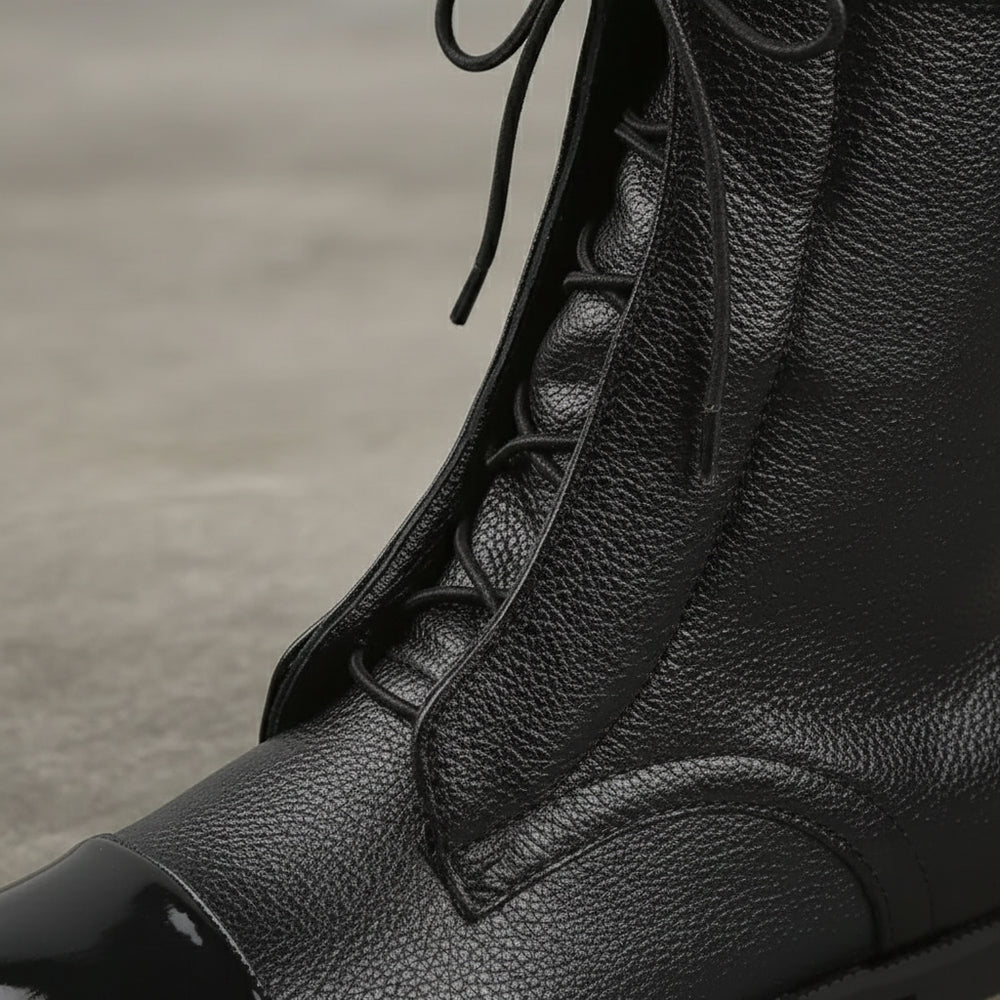 Damen Leder Schnürstiefeletten | Warm | Bequem