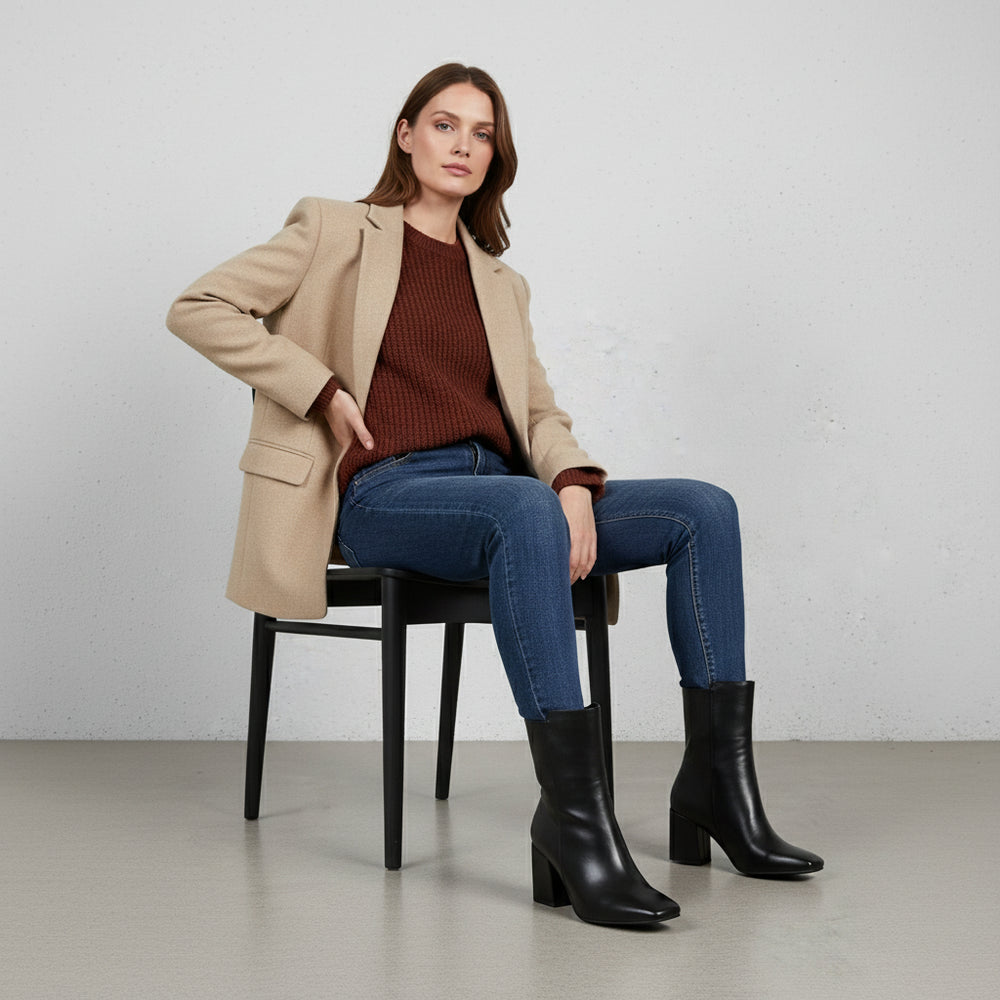 Bequeme Damen Stiefeletten | Warm | Winter