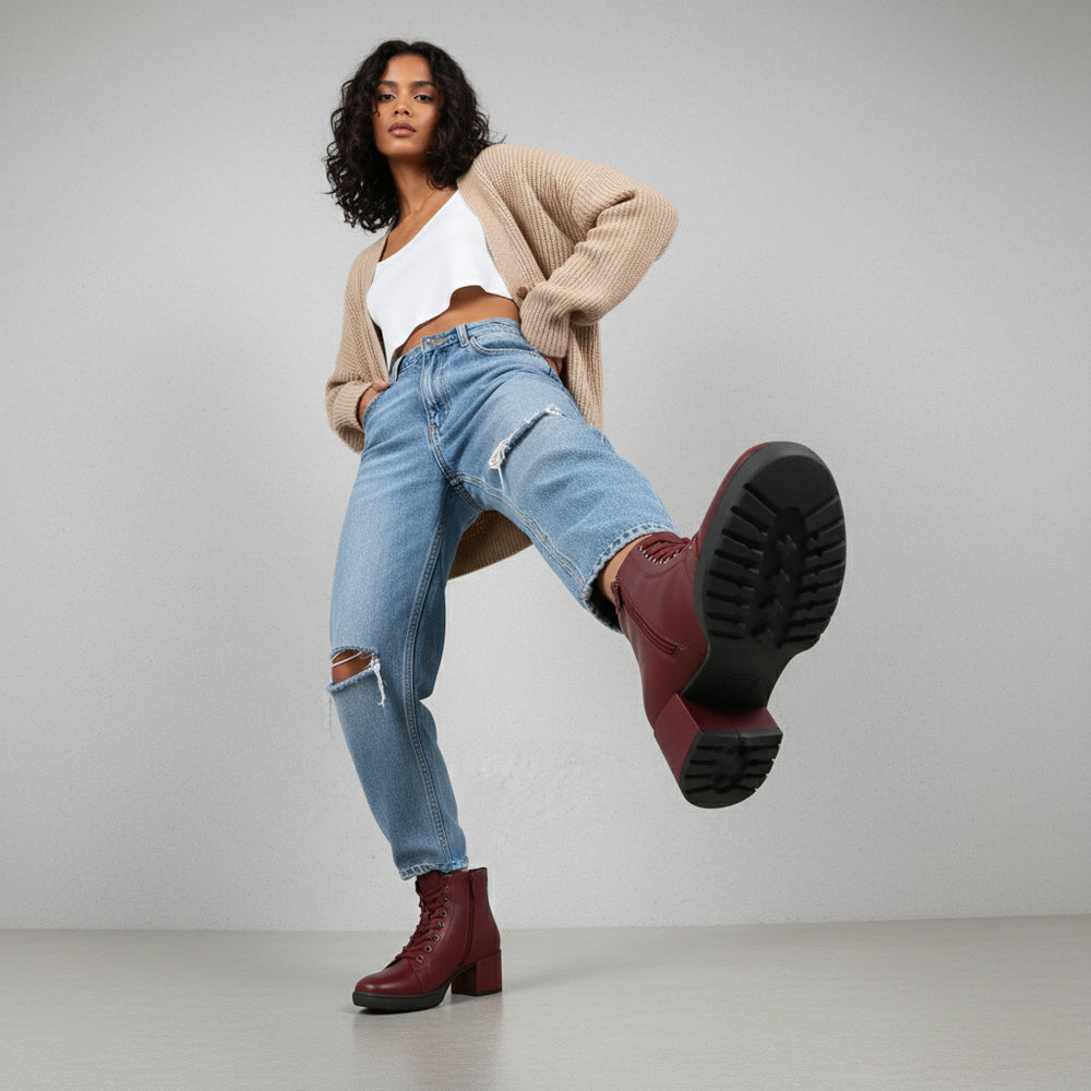 Bequeme Damen Stiefeletten | Warm | Winter