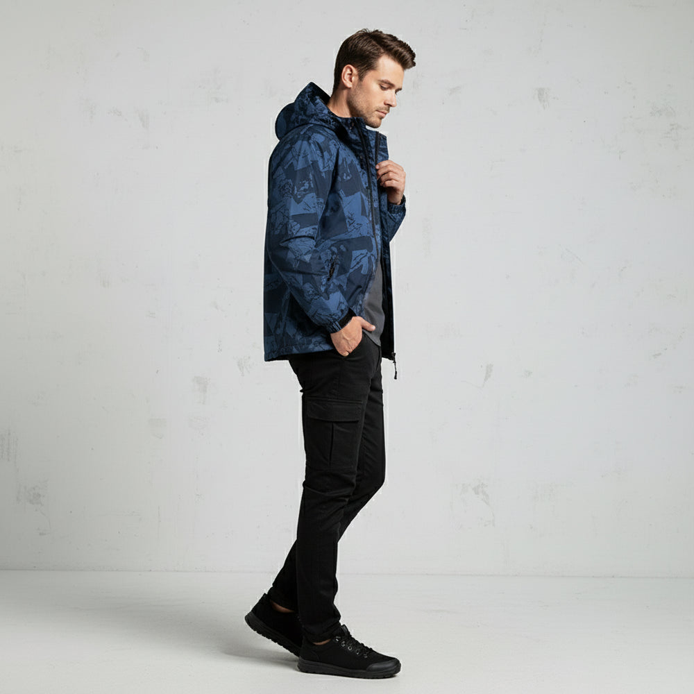 Herren Windbreaker | Wasserdicht | Kapuze