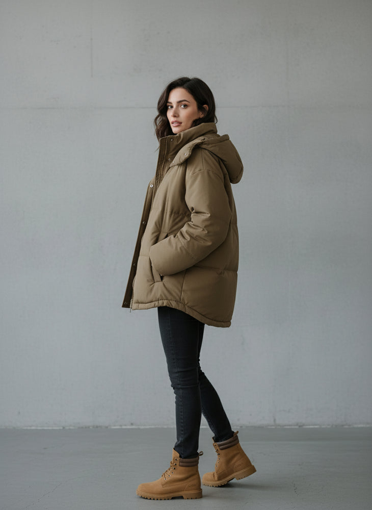 Warme Damen Steppjacke | Locker | Winter