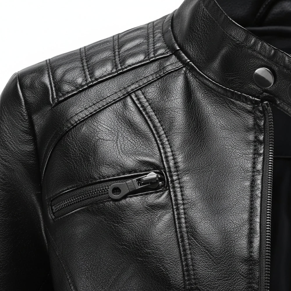 Damen Lederjacke Slim Fit | Herbst