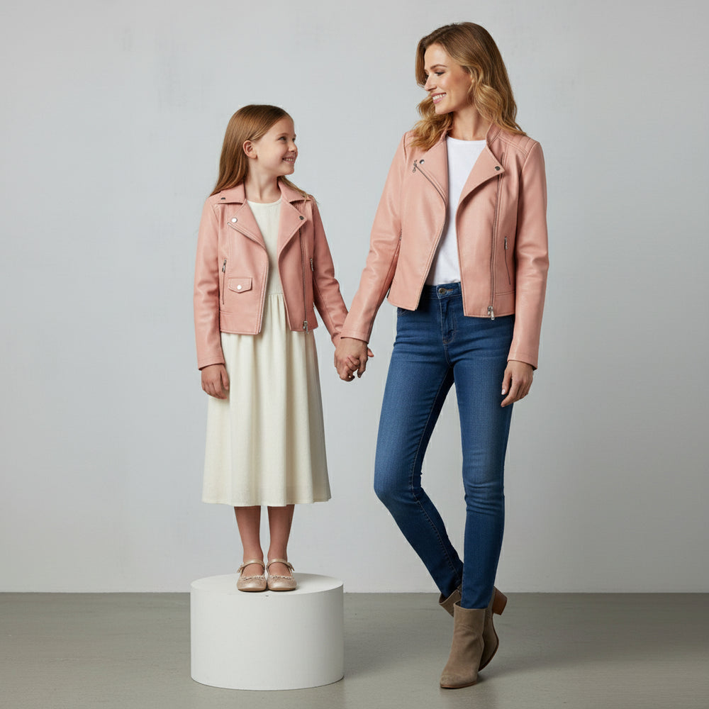 Damen Lederjacke Slim Fit | Herbst