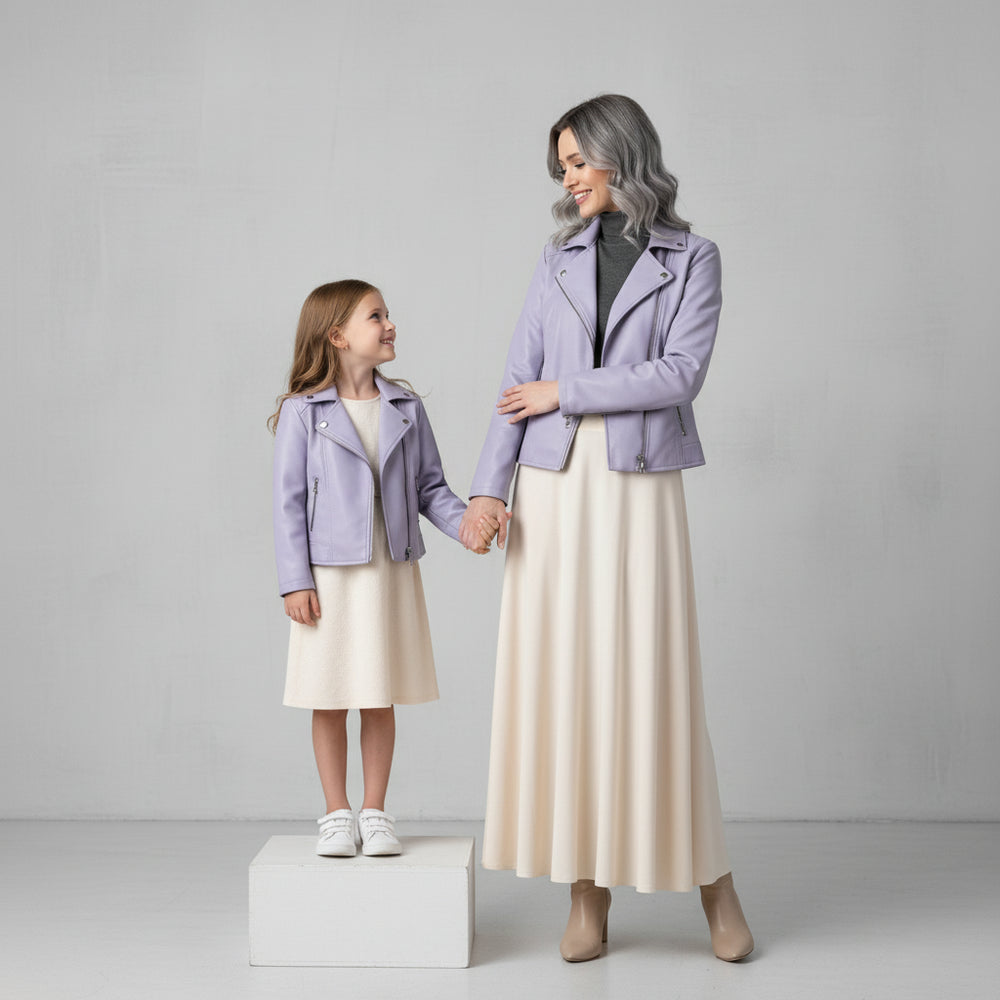 Damen Lederjacke Slim Fit | Herbst