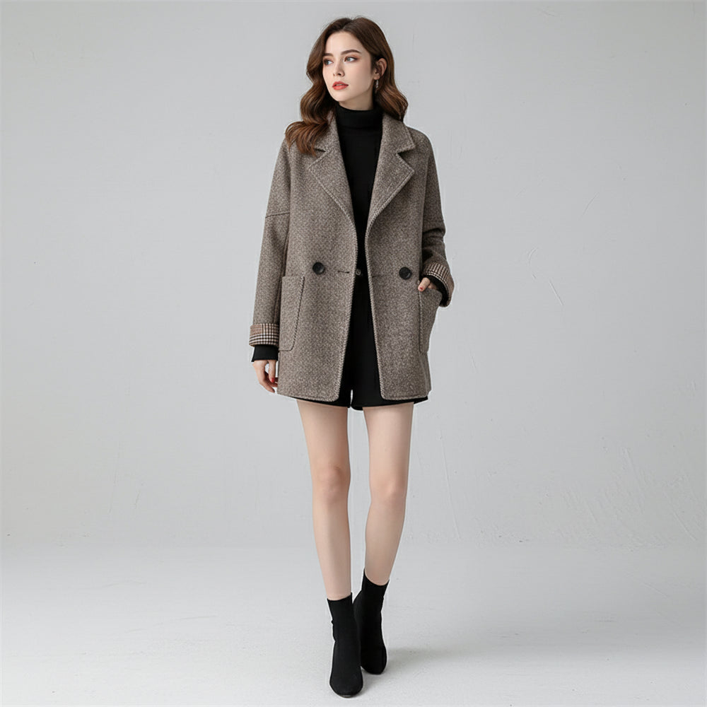 Lässiger Damen Wollmantel | Winter