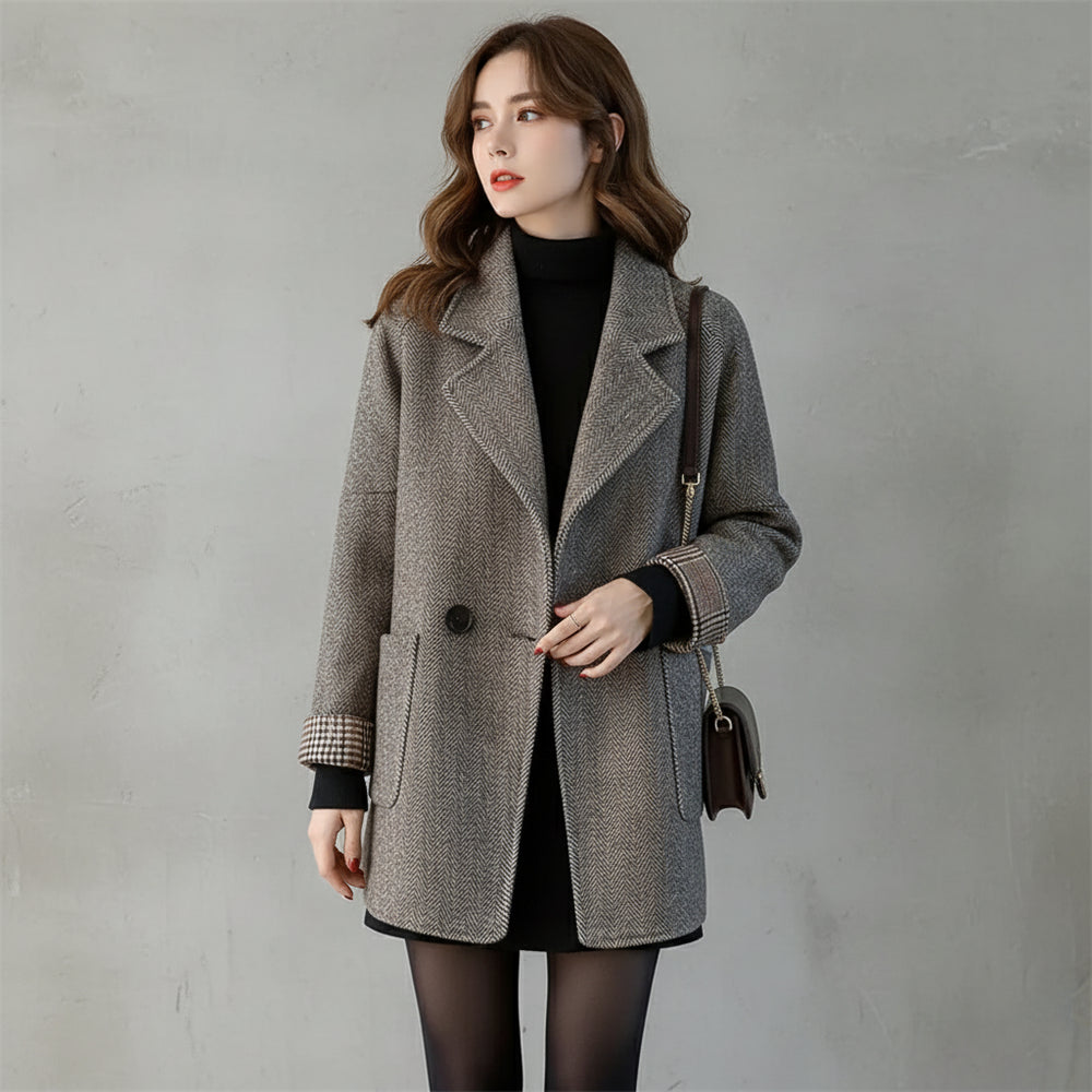 Lässiger Damen Wollmantel | Winter