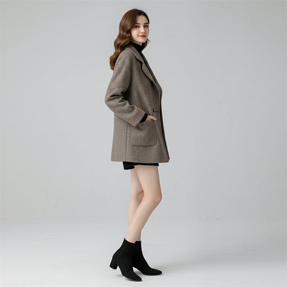Lässiger Damen Wollmantel | Winter