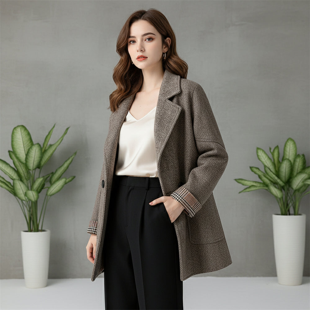 Lässiger Damen Wollmantel | Winter