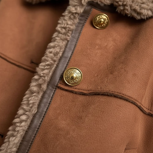 Kuschelige Damen Jacke Lammfell-Optik | Winter