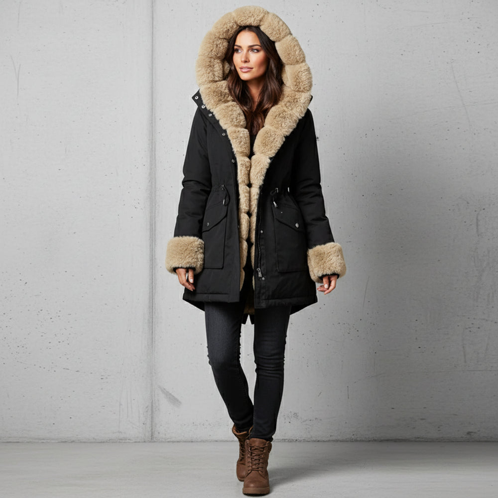 Warmer Damen Parka mit Kapuze | Winter