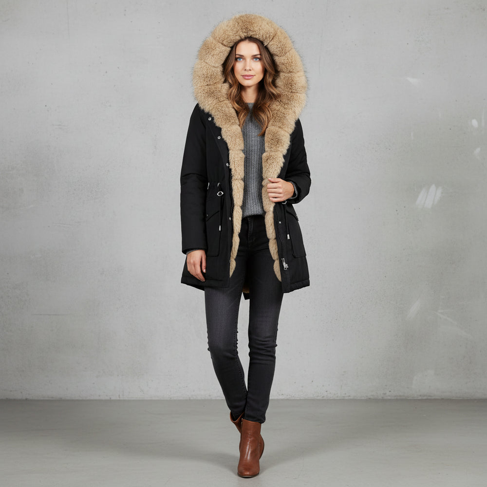 Warmer Damen Parka mit Kapuze | Winter
