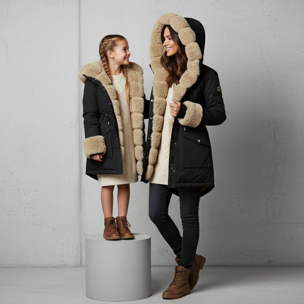Warmer Damen Parka mit Kapuze | Winter