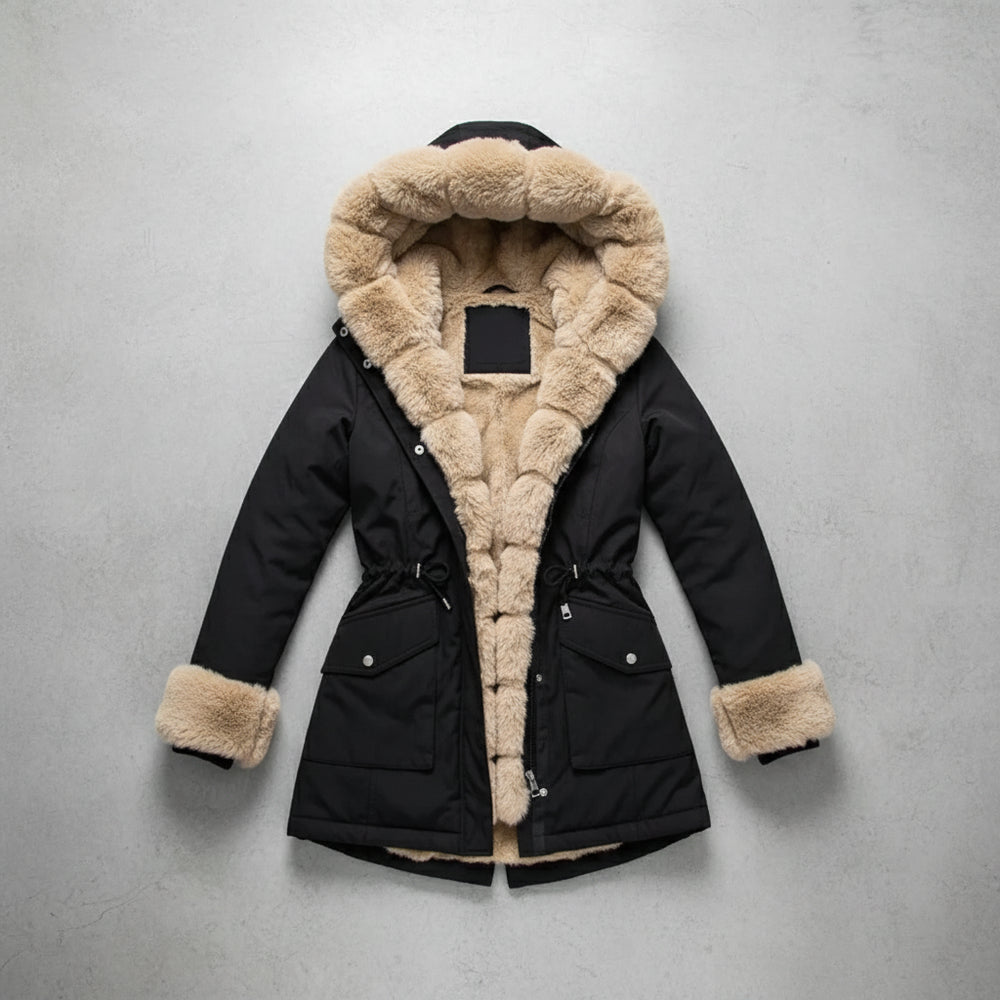 Warmer Damen Parka mit Kapuze | Winter