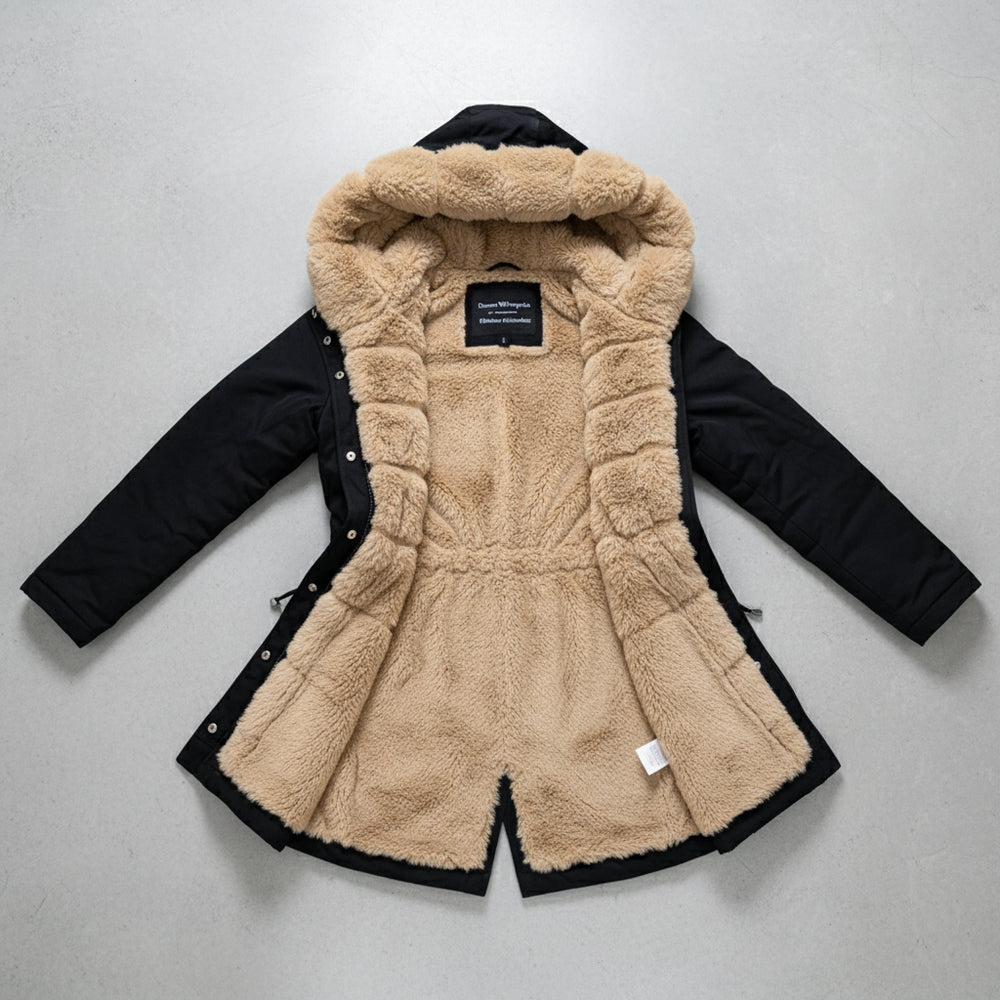 Warmer Damen Parka mit Kapuze | Winter