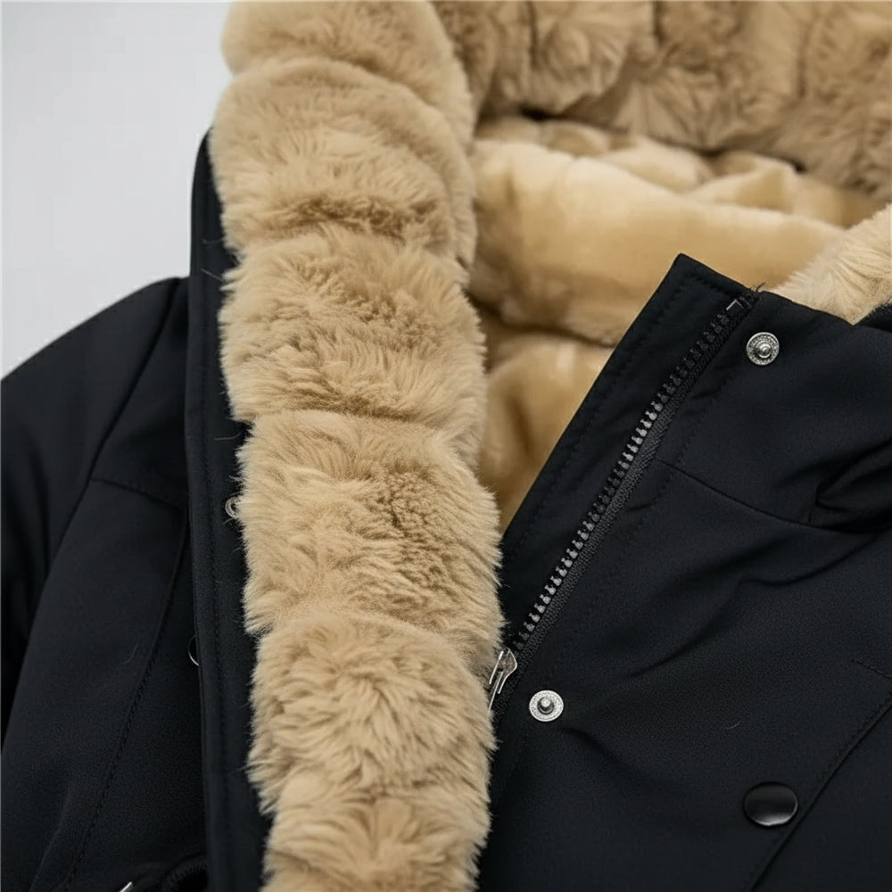 Warmer Damen Parka mit Kapuze | Winter