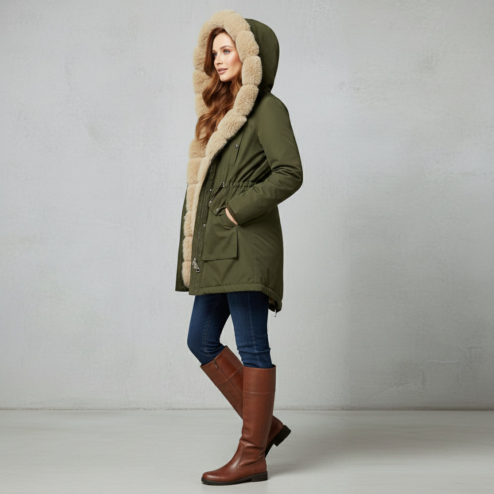 Warmer Damen Parka mit Kapuze | Winter