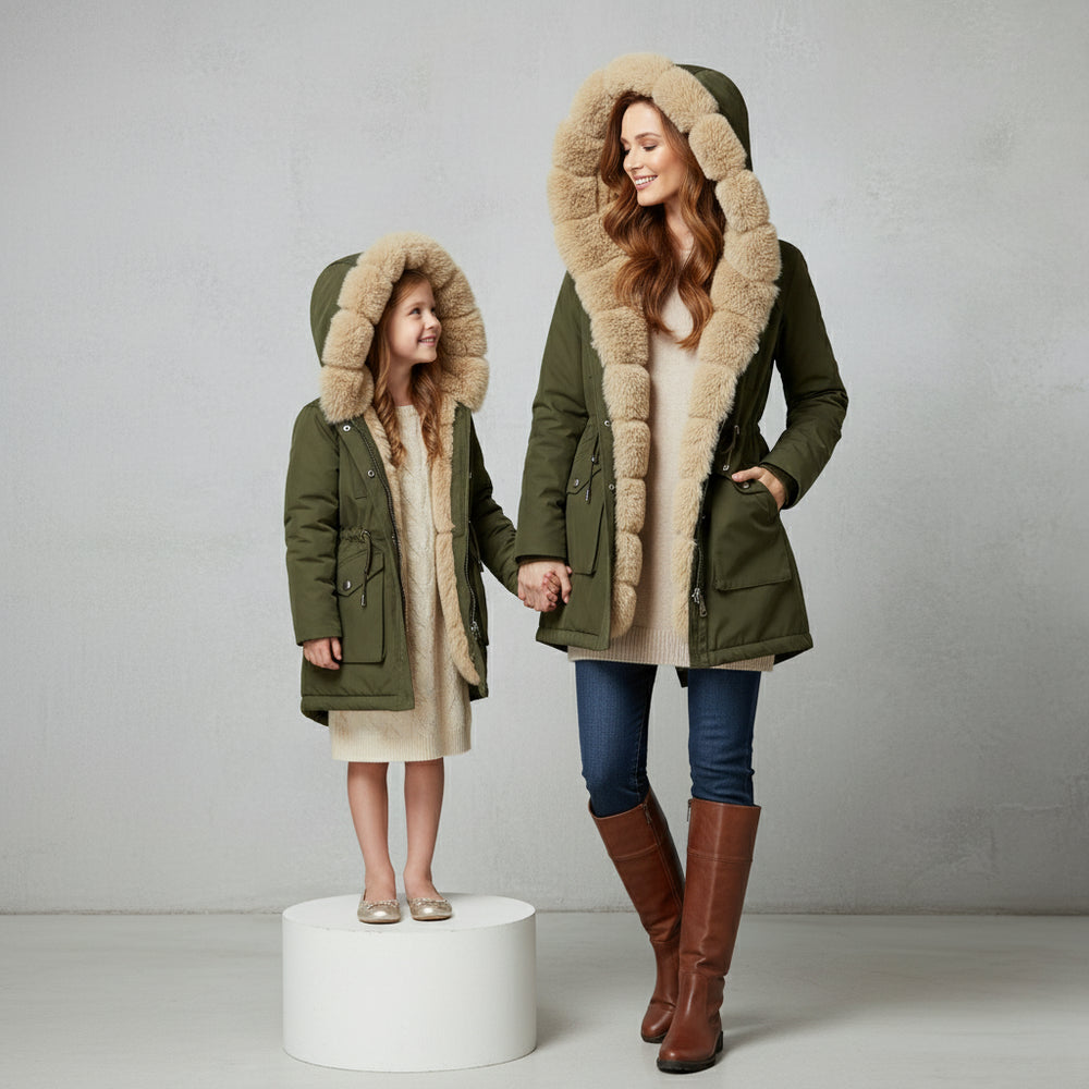 Warmer Damen Parka mit Kapuze | Winter