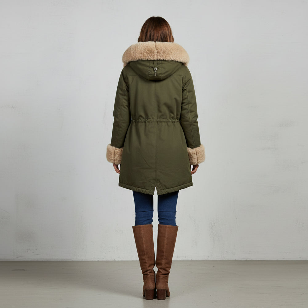 Warmer Damen Parka mit Kapuze | Winter