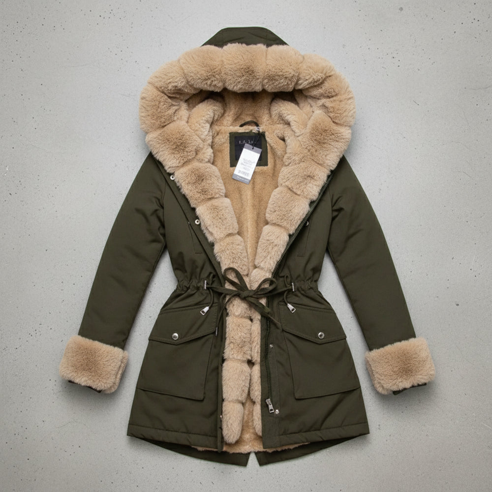 Warmer Damen Parka mit Kapuze | Winter