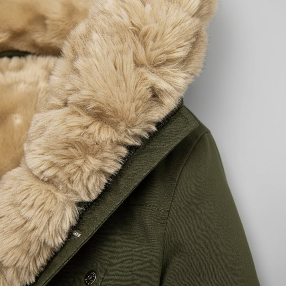 Warmer Damen Parka mit Kapuze | Winter