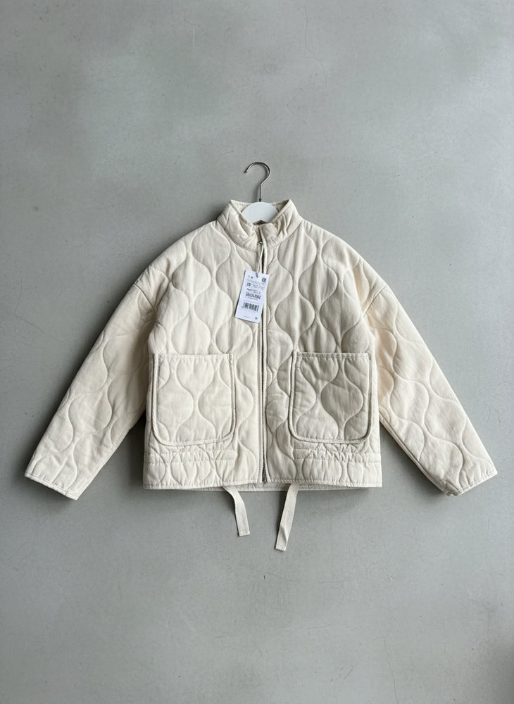 Lässige Damen Steppjacke aus Baumwolle | Herbst | Stehkragen