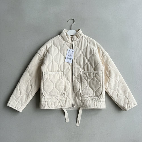 Lässige Damen Steppjacke aus Baumwolle | Herbst | Stehkragen