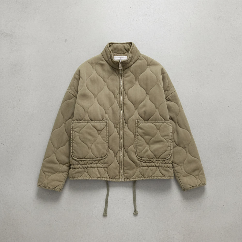 Lässige Damen Steppjacke aus Baumwolle | Herbst | Stehkragen