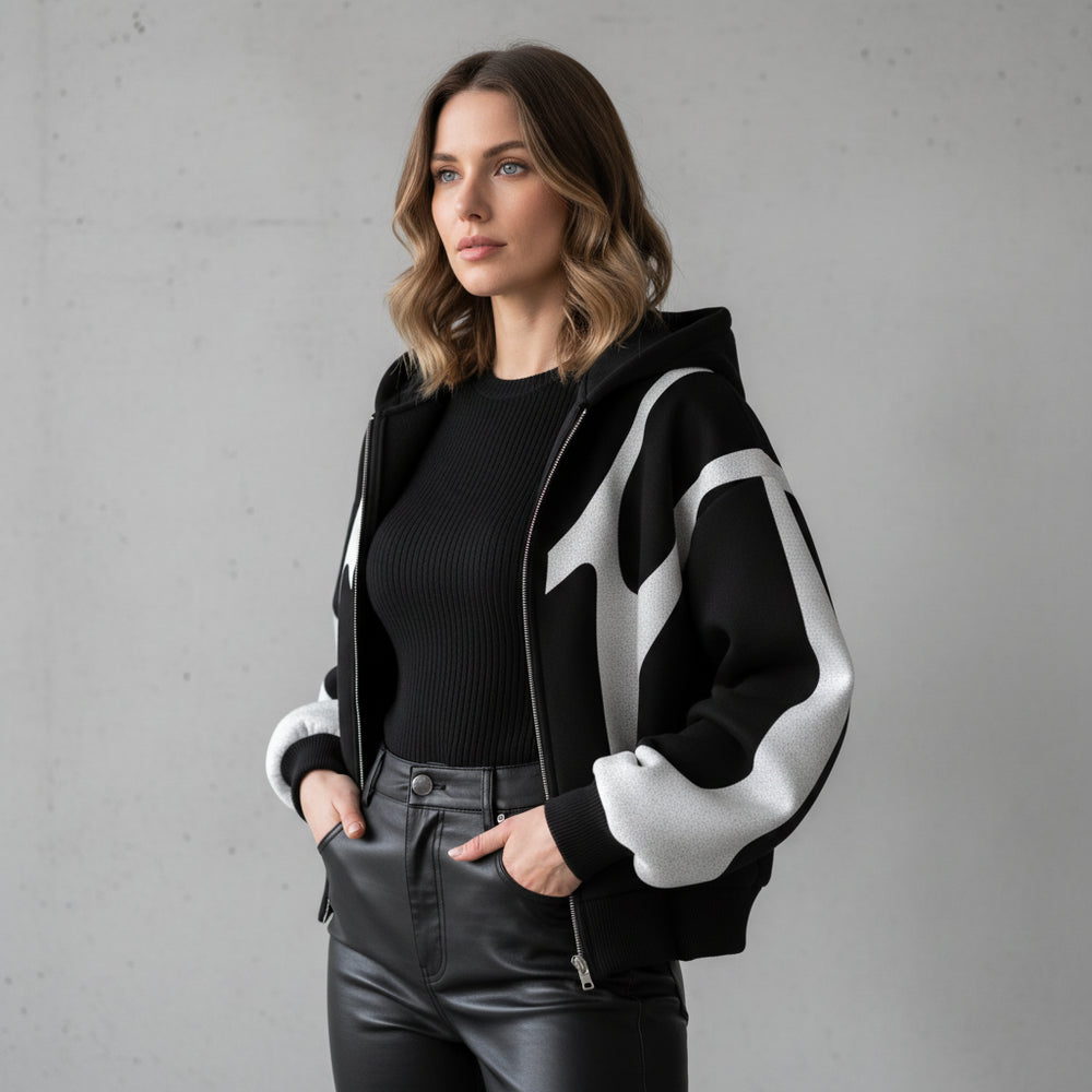 Lässiger Damen Hoodie mit Reißverschluss | Herbst