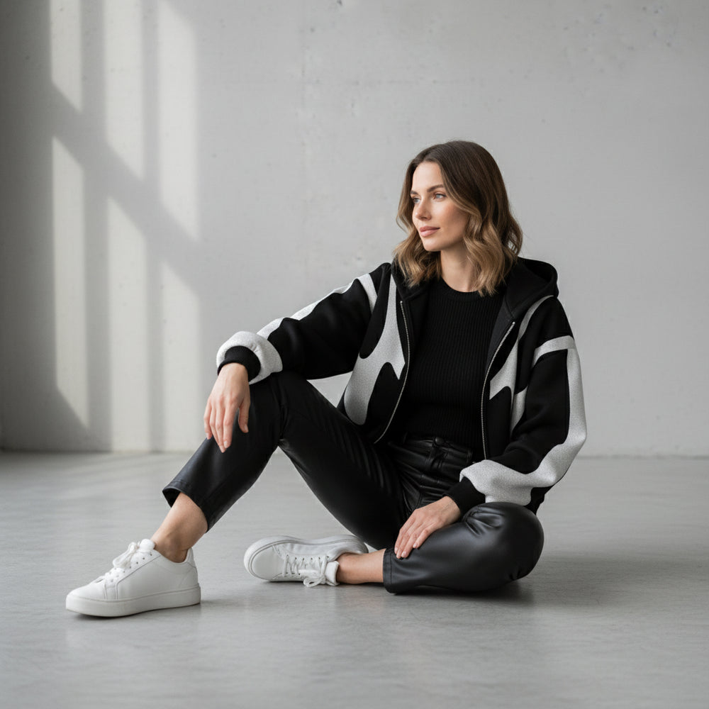 Lässiger Damen Hoodie mit Reißverschluss | Herbst