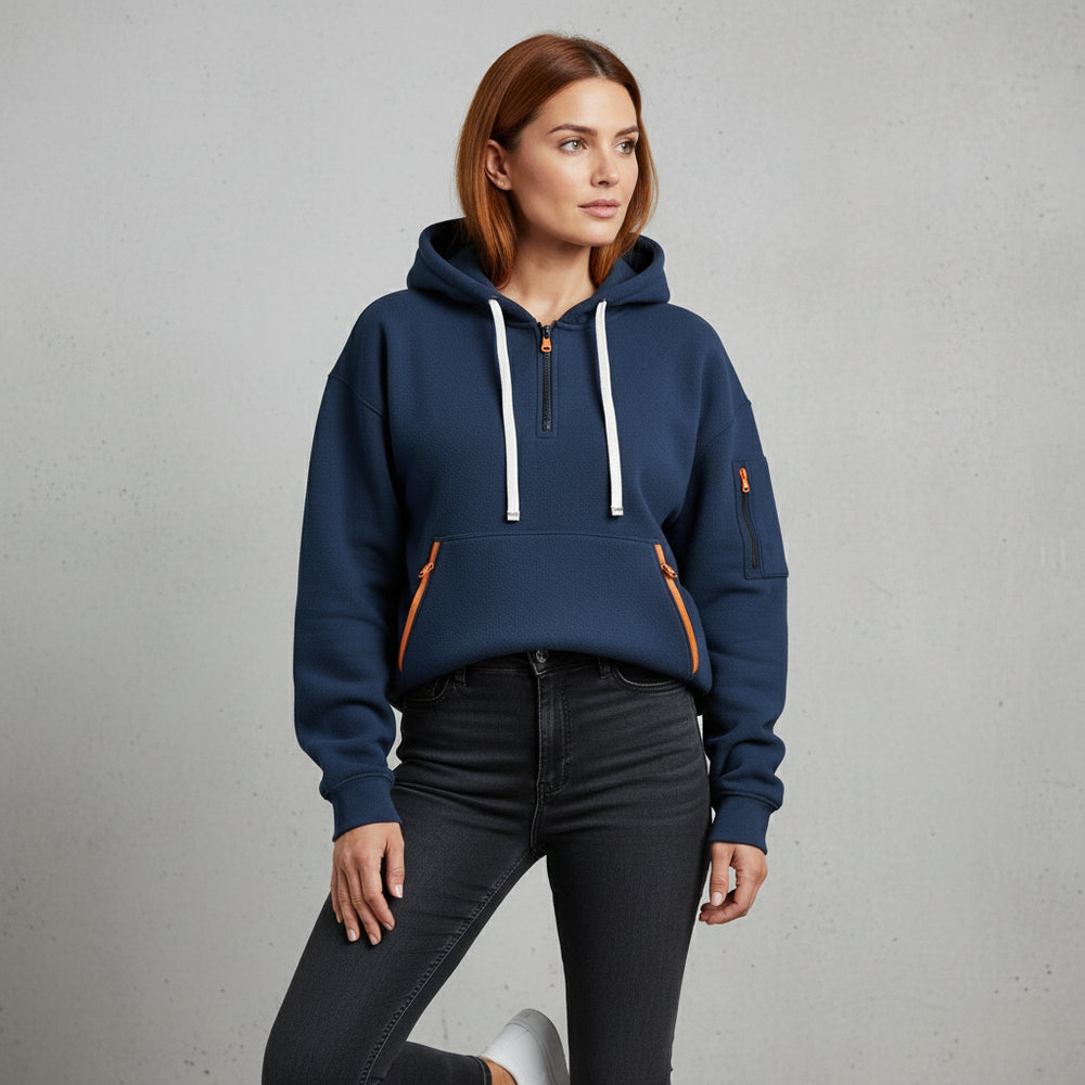 Lockerer Fleece Kapuzenpullover | Warm | Winter