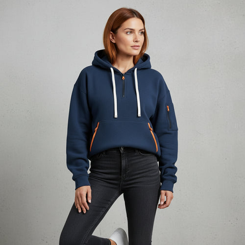 Lockerer Fleece Kapuzenpullover | Warm | Winter