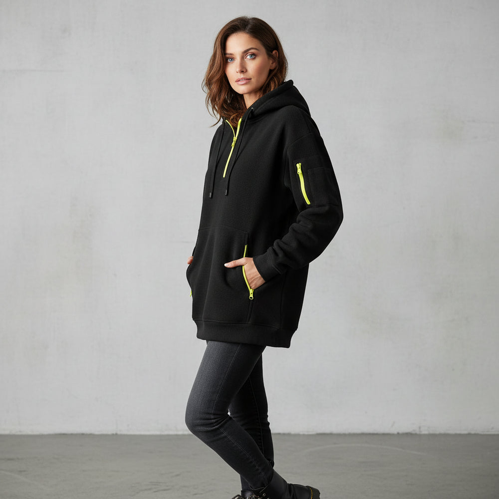 Lockerer Fleece Kapuzenpullover | Warm | Winter