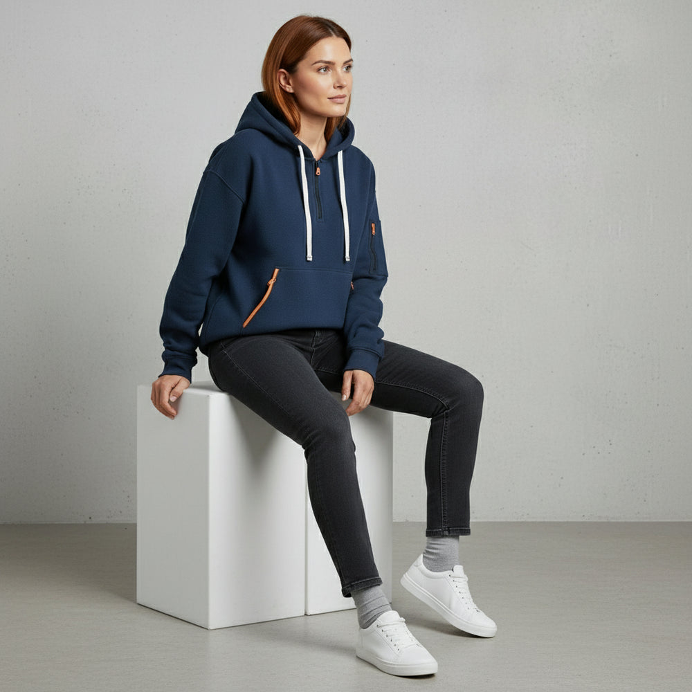 Lockerer Fleece Kapuzenpullover | Warm | Winter