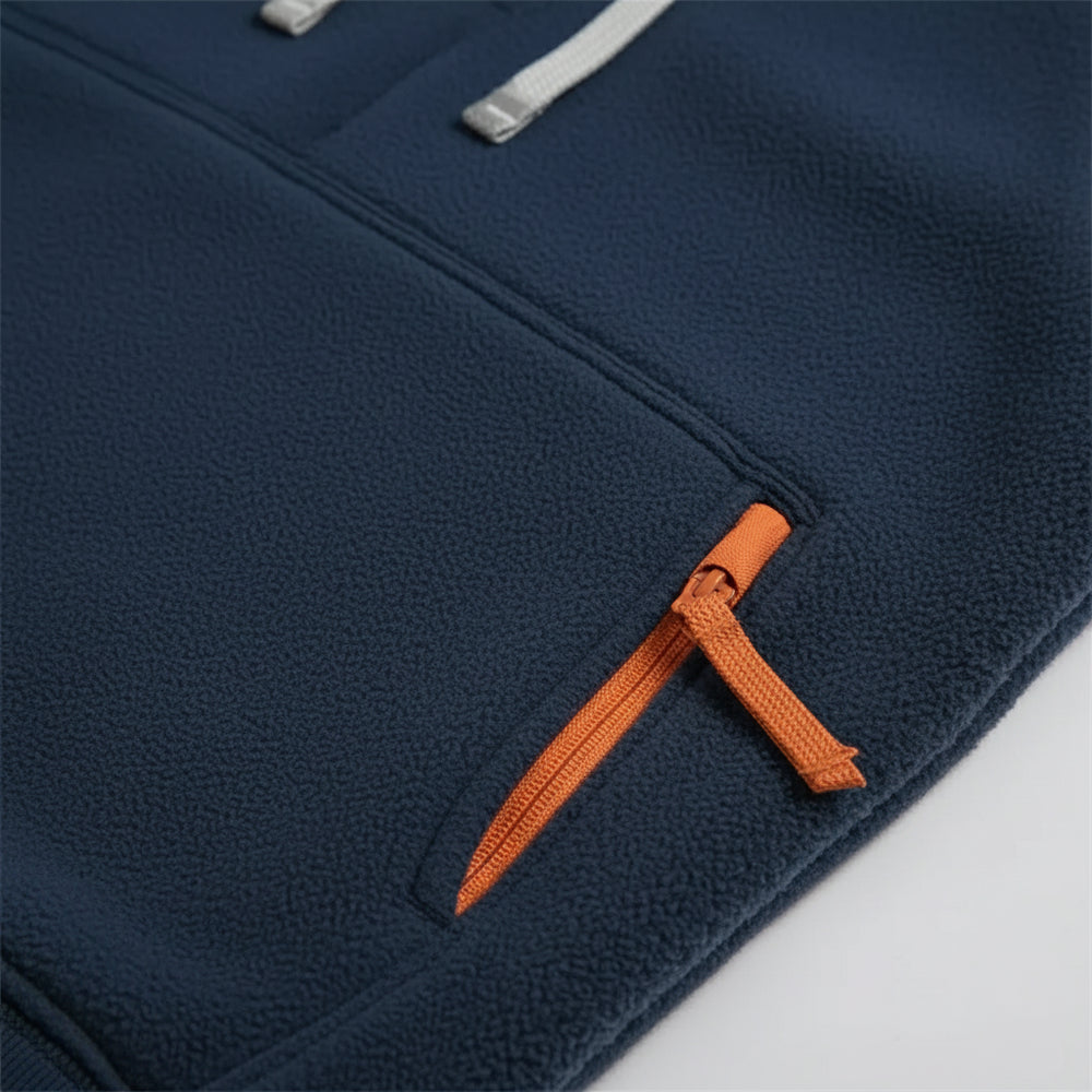 Lockerer Fleece Kapuzenpullover | Warm | Winter