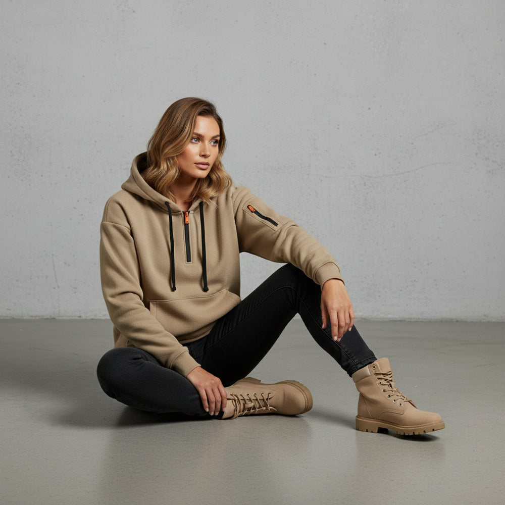 Lockerer Fleece Kapuzenpullover | Warm | Winter