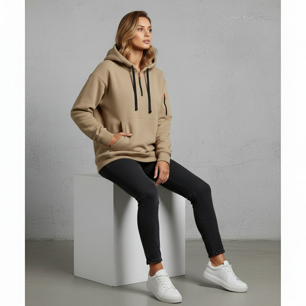 Lockerer Fleece Kapuzenpullover | Warm | Winter