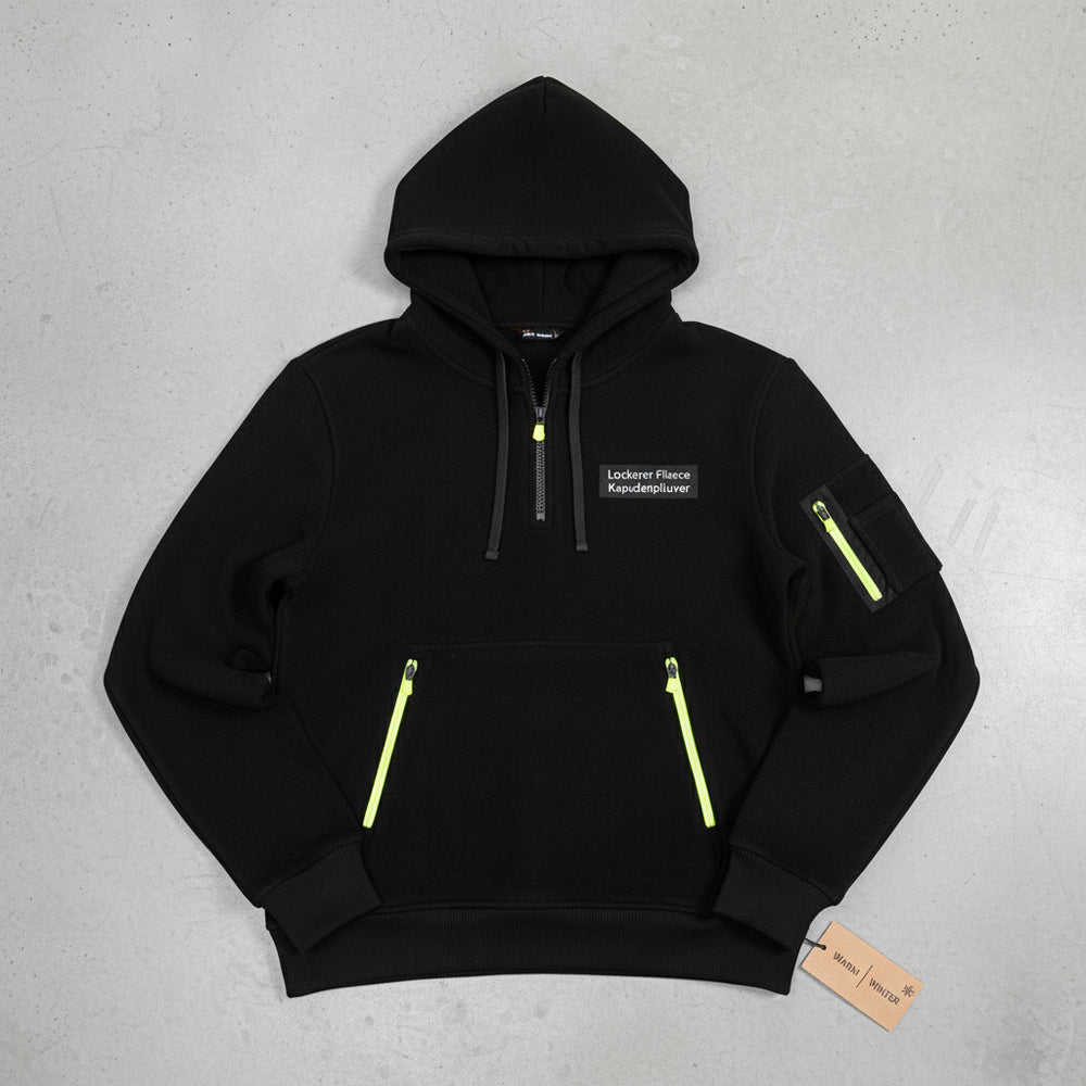 Lockerer Fleece Kapuzenpullover | Warm | Winter