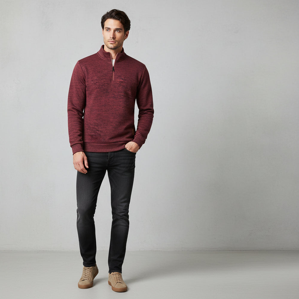 Warme Herren Sweatjacke mit Reißverschluss | Winter