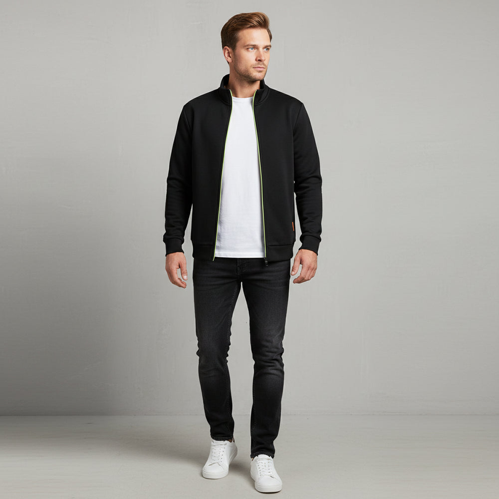 Warme Herren Sweatjacke mit Reißverschluss | Winter