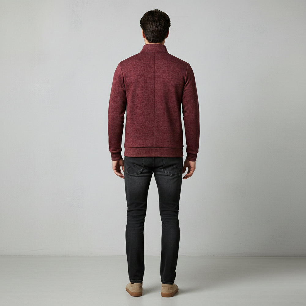 Warme Herren Sweatjacke mit Reißverschluss | Winter