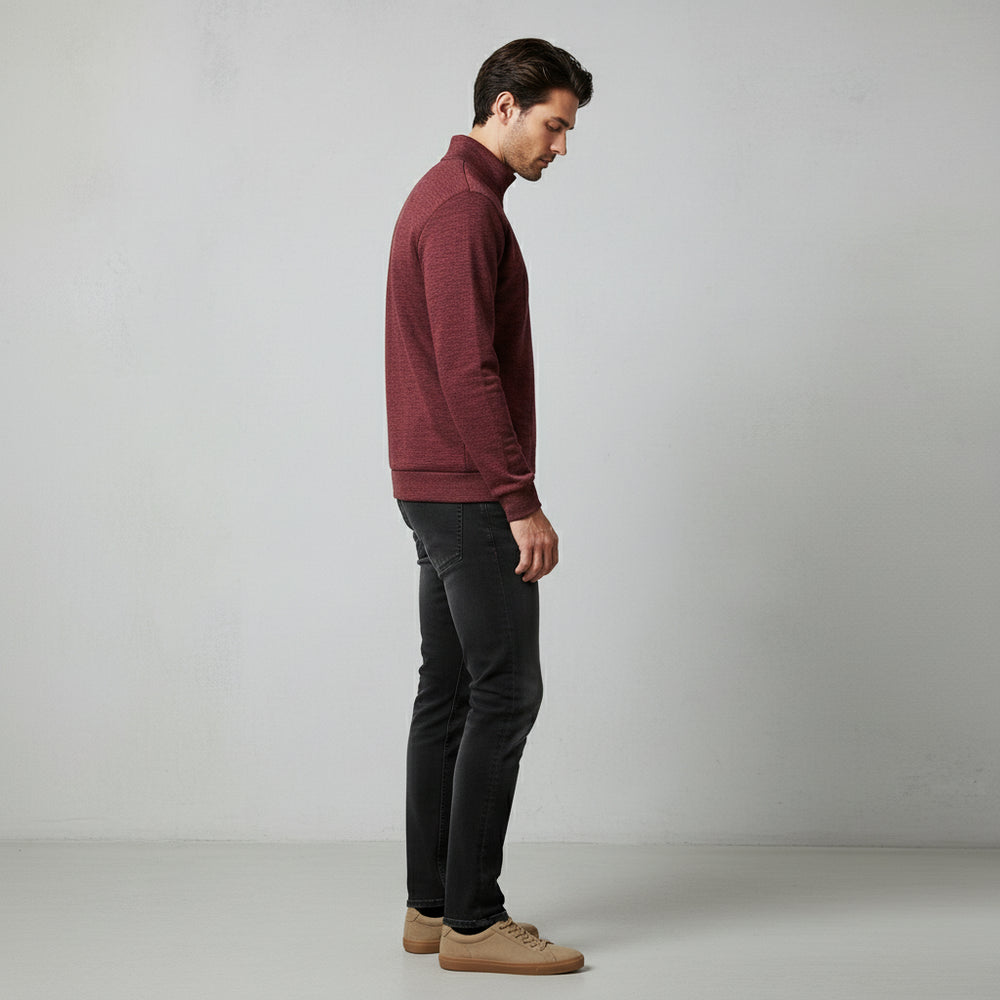 Warme Herren Sweatjacke mit Reißverschluss | Winter